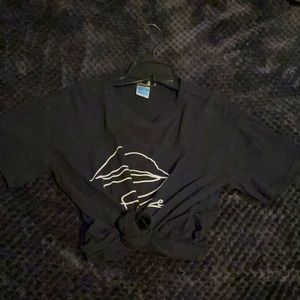 Boohoo French Graphic Design Black T-Shirt